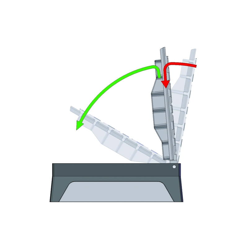 Mříž s pantem ATERNUS 500x500 mm, HECKL