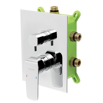 Sprchová baterie Nobless Tina, chrom, podomítková, bez příslušenství, Novaservis BOX38051RX,0