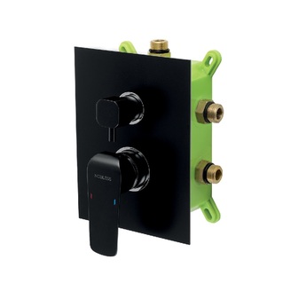 Sprchová baterie Nobless Tina, černý, podomítková, bez příslušenství, Novaservis BOX38051RX,5