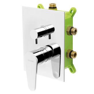 Sprchová baterie Titania Fresh, chrom, podomítková, bez příslušenství, Novaservis BOX96051RX,0