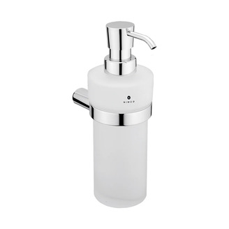 Dávkovač tekutého mýdla, pumpička plast BORMO chrom, sklo, Nimco BR 11031W-26