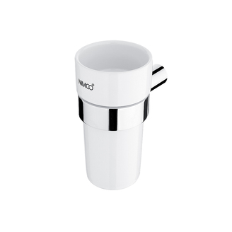 Držák kartáčků a pasty Bormo, keramika/chrom, Nimco, BR 11058KN-26