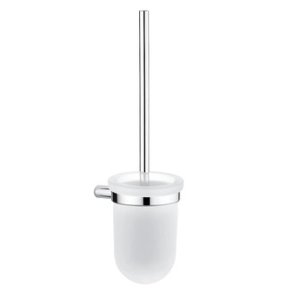 Toaletní WC kartáč BORMO 98 x 157 x 345 mm, chrom, sklo, Nimco BR 11094WN-26