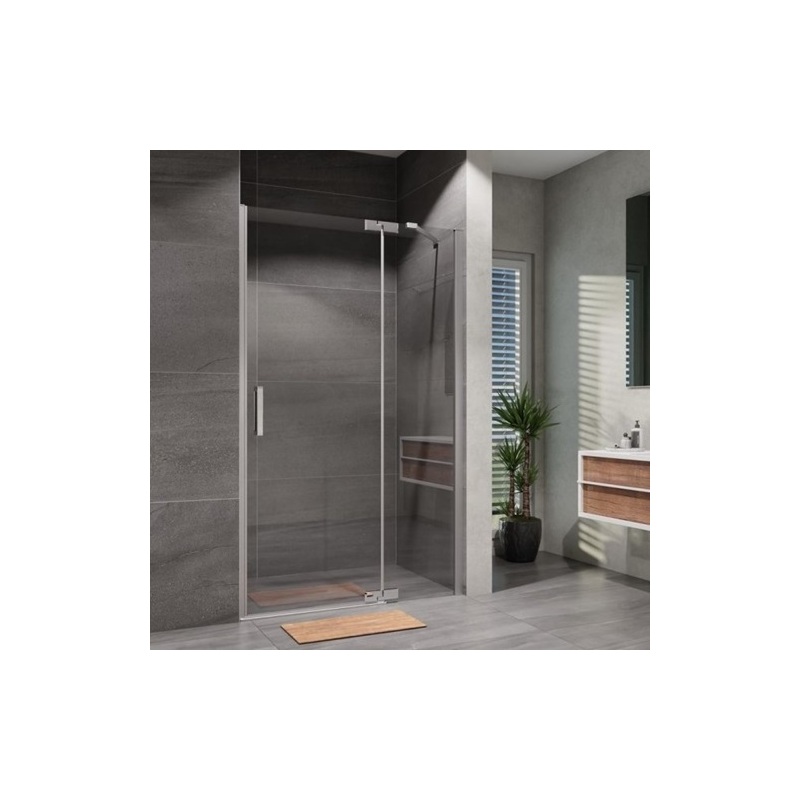 Sprchové dveře Brix 1200 mm, sklo čiré, profil chrom, pravé provedení, Lansanit H2Y-12R