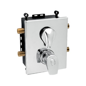 Vanová baterie Metalia 57, chrom, podomítková, termostatická, bez příslušenství, Novaservis BOX57052RT,0