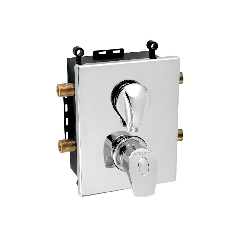 Vanová baterie Metalia 57, chrom, podomítková, termostatická, bez příslušenství, Novaservis BOX57052RT,0
