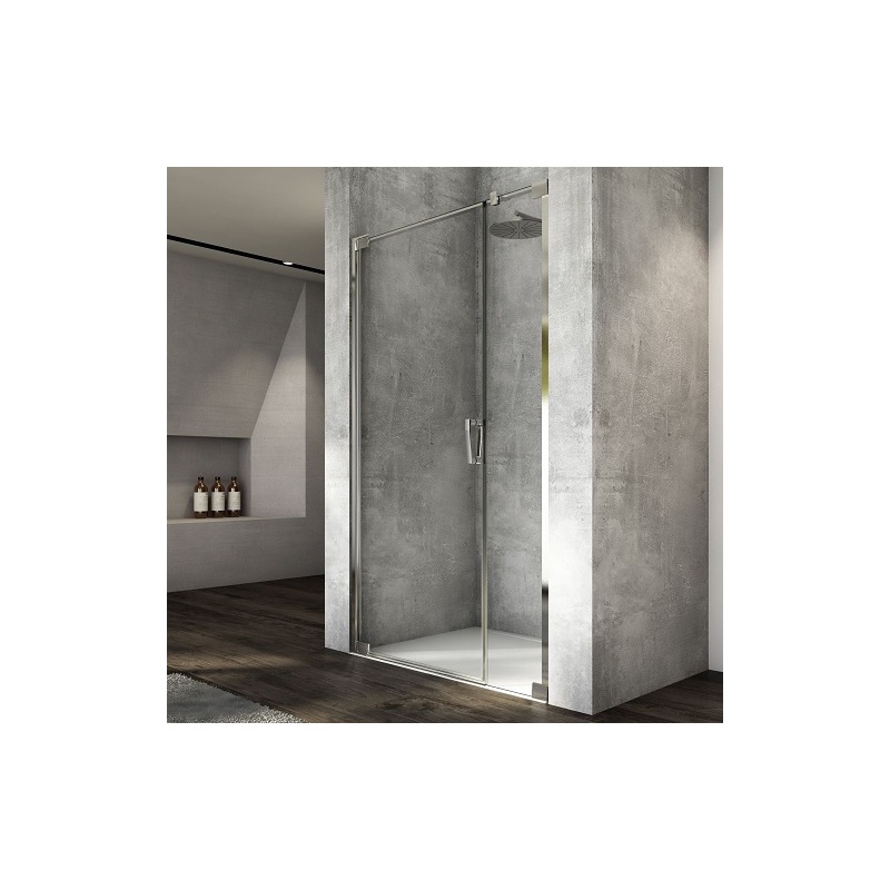 Sprchové dveře CADURA CA31C L 800 mm, sklo čiré, profil aluchrom, levé, SanSwiss CA31CG0805007