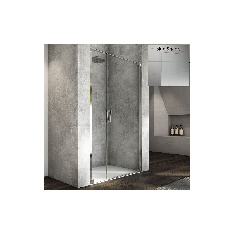 Sprchové dveře CADURA CA31C P 1100 mm, sklo Shade, profil aluchrom, pravé, SanSwiss CA31CD1105068