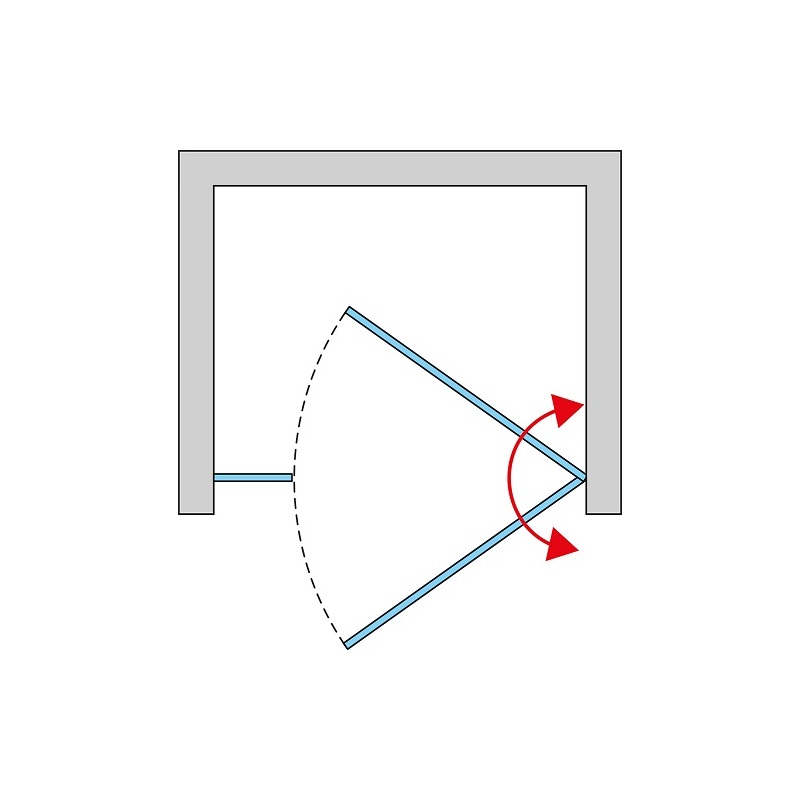 Sprchové dveře CADURA CA31C L 1200 mm, sklo čiré, profil černý, levé, SanSwiss CA31CG1200607