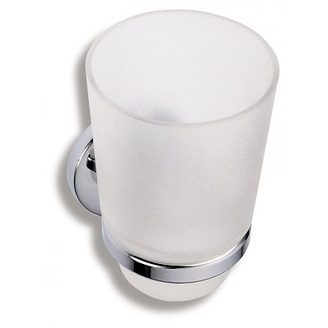 Držák kartáčků a pasty Metalia 1, sklo/chrom, Novaservis, 6106,0