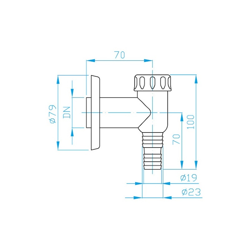 Pračkový sifon , odpad 32 mm, bílý, Plast Brno EPVP000