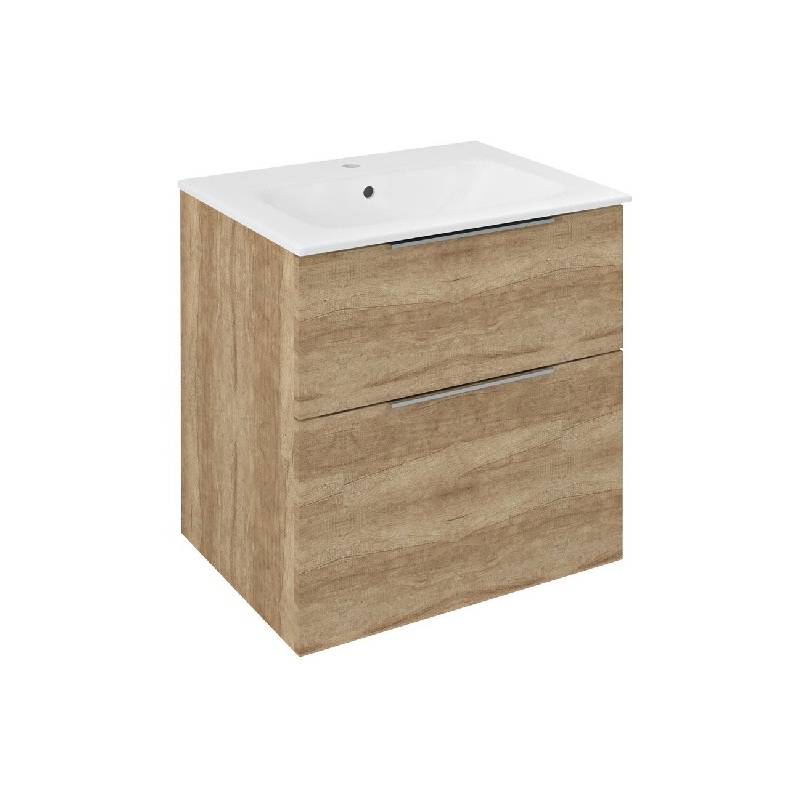 Umyvadlová skříňka Carasa, 59,3 × 64 × 46 cm, dub, Sapho CR601-2222