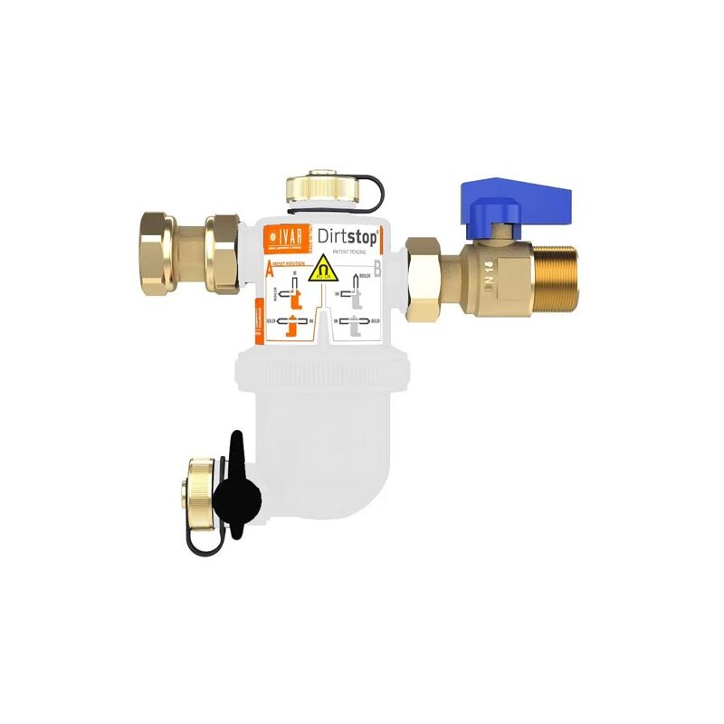 Magnetický filtr DIRTSTOP 3/4, bílý, Ivar 520049W