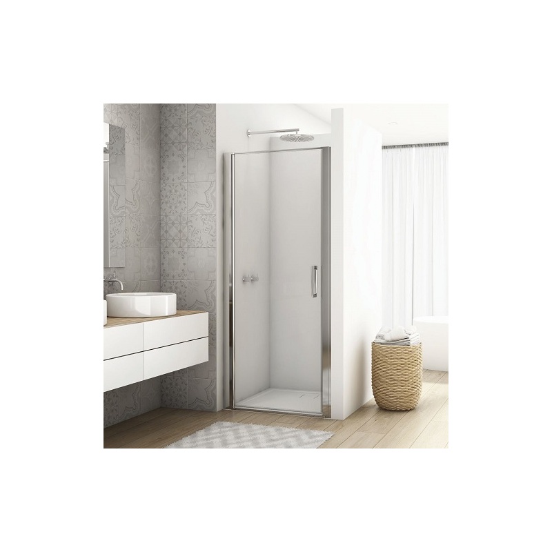 Sprchové dveře DIVERA D22T1 1100 mm, sklo čiré, profil aluchrom, SanSwiss D22T11005007