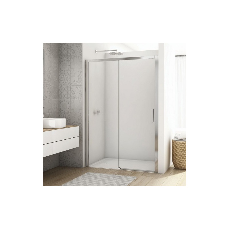 Sprchové dveře DIVERA D22S2B 1200 mm, sklo čiré, profil aluchrom, SanSwiss D22S2B1205007