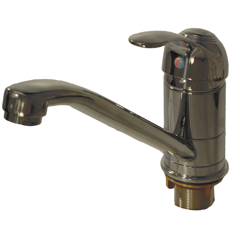 Dřezová baterie Barroca, chrom, stojánková, HECKL 12526