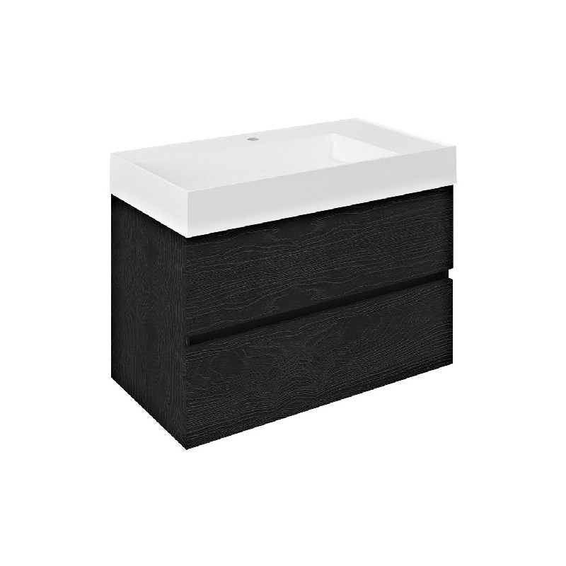 Umyvadlová skříňka Odetta, 82 × 50 × 43,5 cm, dub černý, Sapho DT085-1818