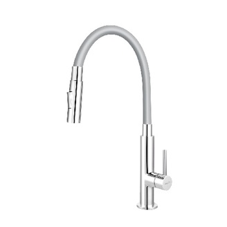 Dřezová baterie Ferro, šedá-chrom, stojánková, Novaservis 70730,0S