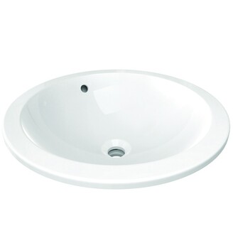 Umyvadlo zápustné Connect 48 cm, bez otvoru, bílé, do desky, s přepadem, Ideal Standard, E505401