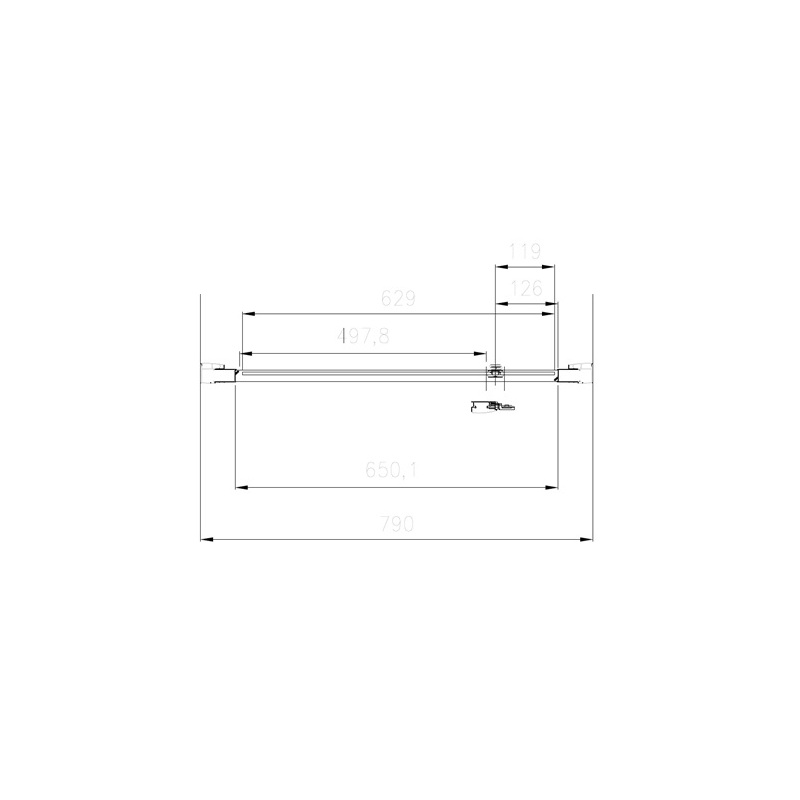 Sprchový kout Elisa 80 x 80 cm, sklo čiré, profil aluchrom, čtverec, Lansanit PF80-190-C/SPF80-190-C