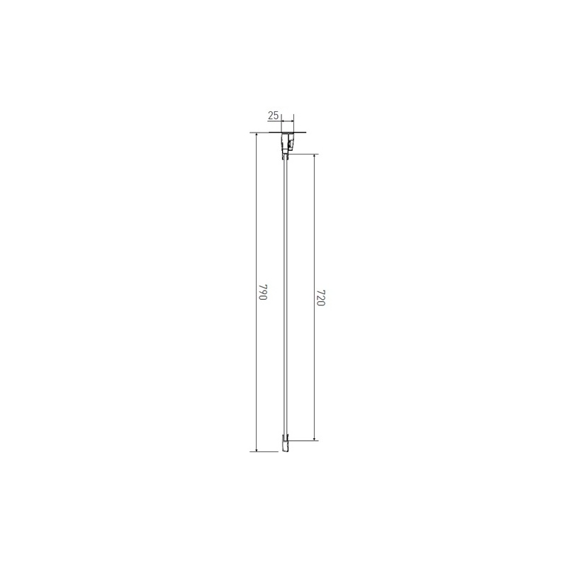 Sprchový kout Elisa 80 x 80 cm, sklo čiré, profil aluchrom, čtverec, Lansanit PF80-190-C/SPF80-190-C