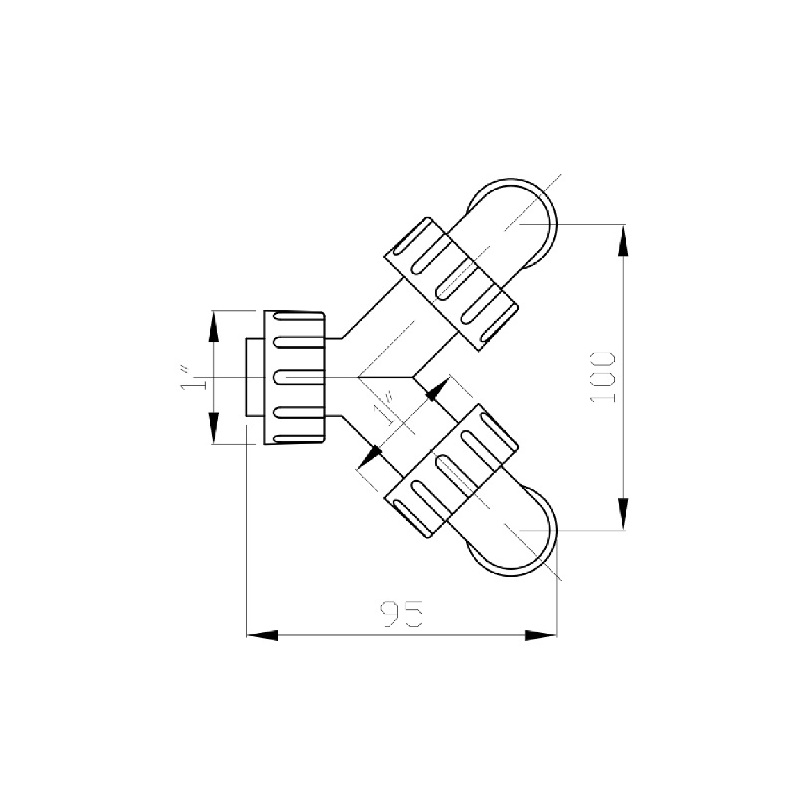 Přípojka k podomítkovému sifonu, vnitřní d 18-23 mm, Plast brno EPP1300
