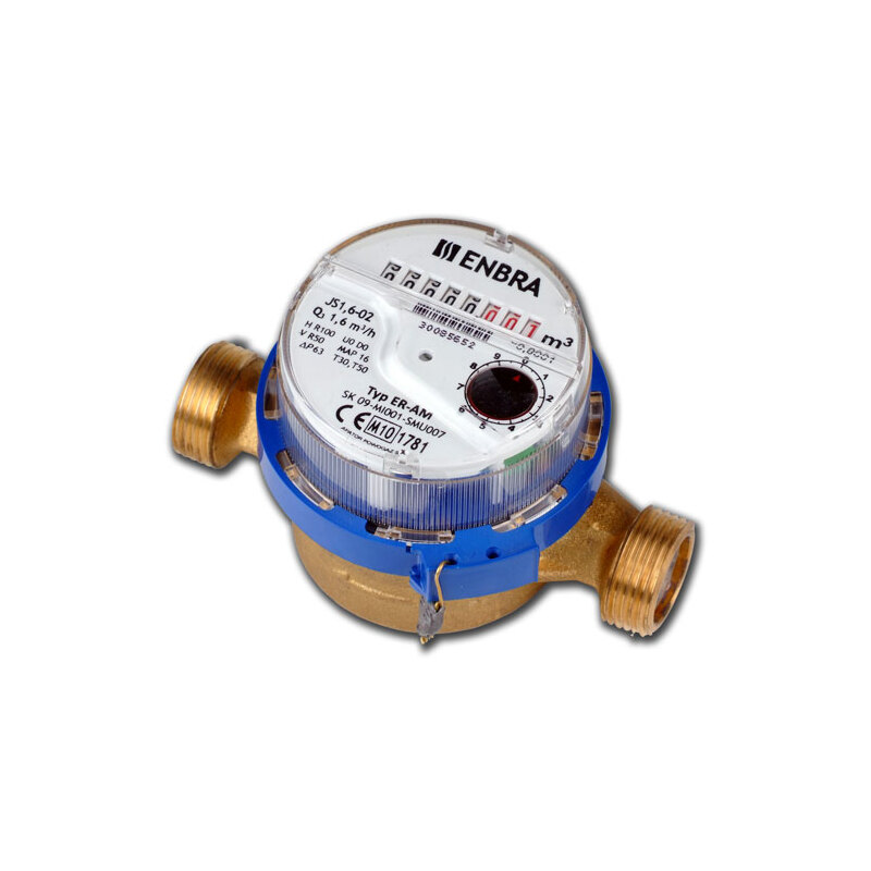Bytový vodoměr ENBRA ER-AM DN 15, G 3/4, 110 mm, pro studenou vodu, 106015030