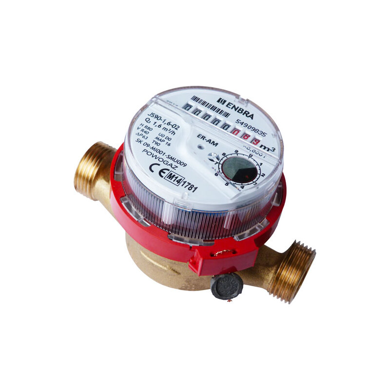 Bytový vodoměr ENBRA ER-AM DN 15, G 3/4, 110 mm, pro teplou vodu, 106015090