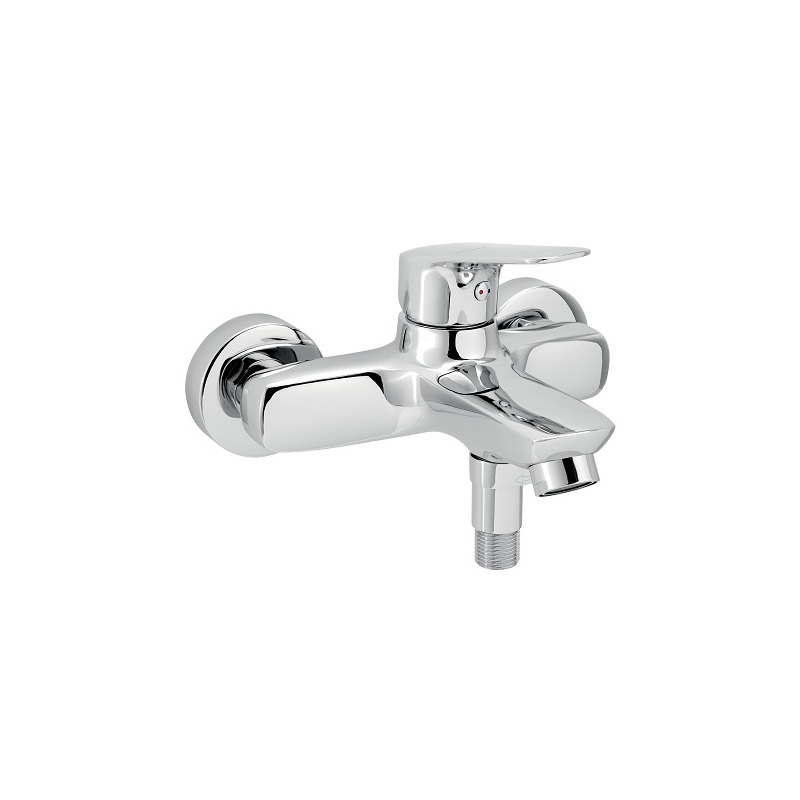 Vanová baterie Titania 150 mm, chrom, nástěnná, s příslušenstvím, Novaservis 90320/1,0