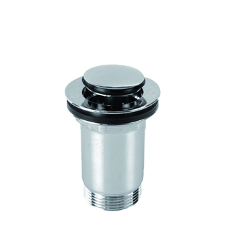 Umyvadlová výpusť 5/4, chrom, click-clack, malá zátka, Plast Brno