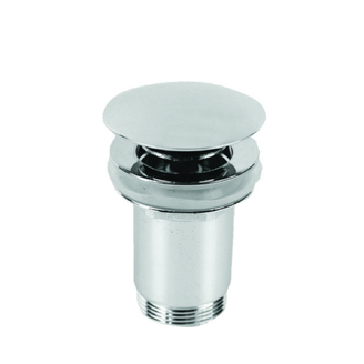 Umyvadlová výpusť 5/4, chrom, click-clack, velká zátka, Plast Brno EUVCR02