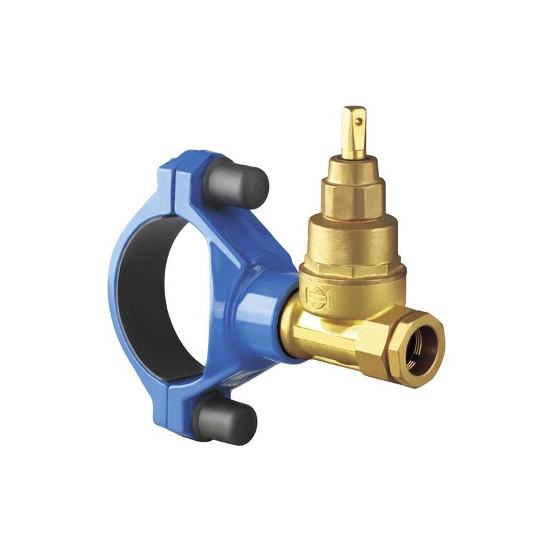 Navrtávací pas HOD-G517, mosazné šoupátko d 32 mm, DN 80, VAG 3-84-00039-684