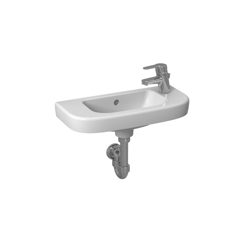 Umyvátko Deep 50x23 cm, s otvorem vpravo, bílé, na stěnu, s přepadem, JIKA, H8156150001061