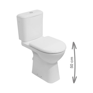 Mísa kombi DEEP BY JIKA - svislý odpad, JIKA H8236170000001