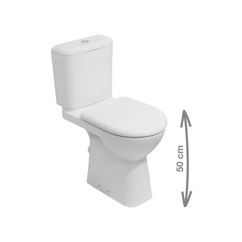 Mísa kombi DEEP BY JIKA - svislý odpad, JIKA H8236170000001