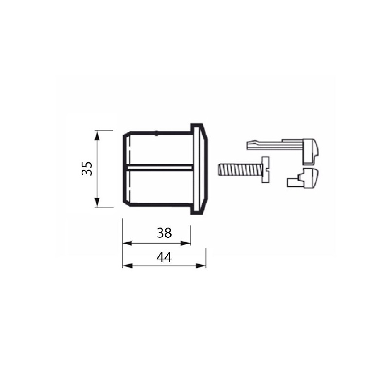 Splachovací tlačítko Dual Flush krátké, Jika H8913630000001