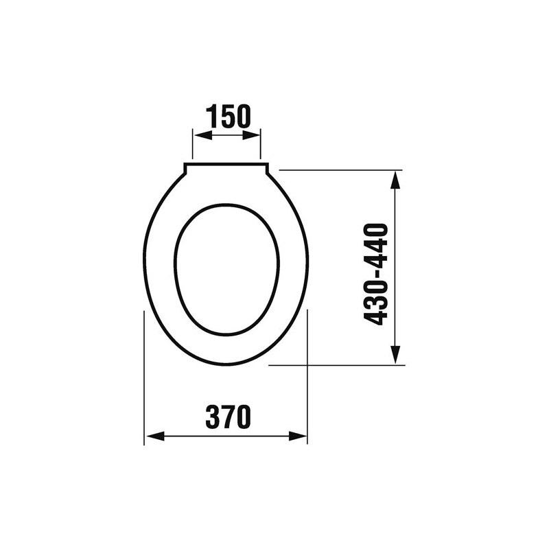 WC sedátko s poklopem Dino, bílé, Jika H8933703000001