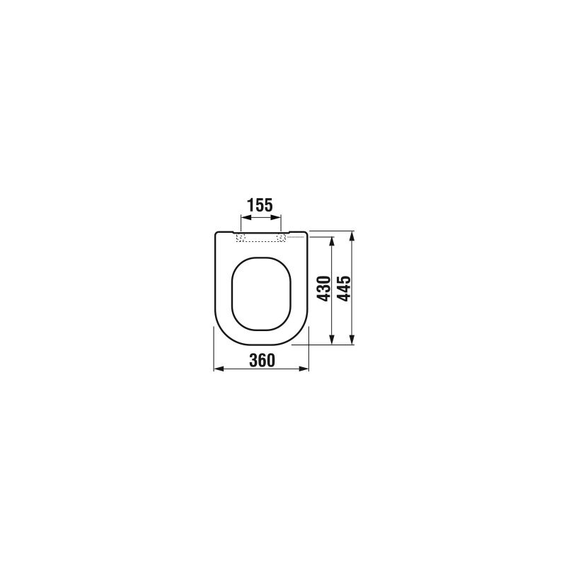 WC sedátko s poklopem Deep, bílé, Jika H8936103000631