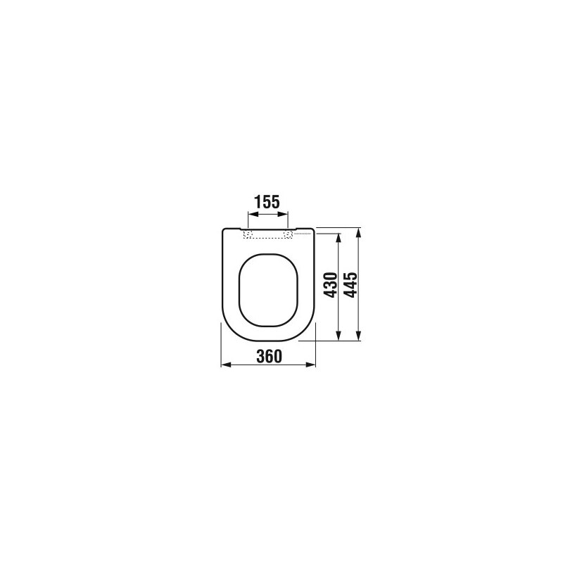 WC sedátko s poklopem Deep, Soft-Close, bílé, Jika H8936113000631