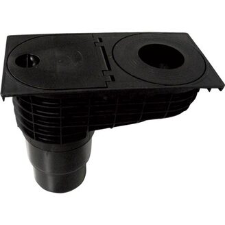 Lapač střešních splavenin HL660E DN 100/125, spodní odtok, Hutterer & Lechner HL660E