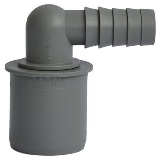 Koncovka HT pro připojení hadice 19 - 21 mm, 40 mm, rohová, PP, vnitřní kanalizace