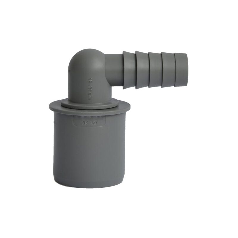 Koncovka HT pro připojení hadice 19 - 21 mm, 40 mm, rohová, PP, vnitřní kanalizace