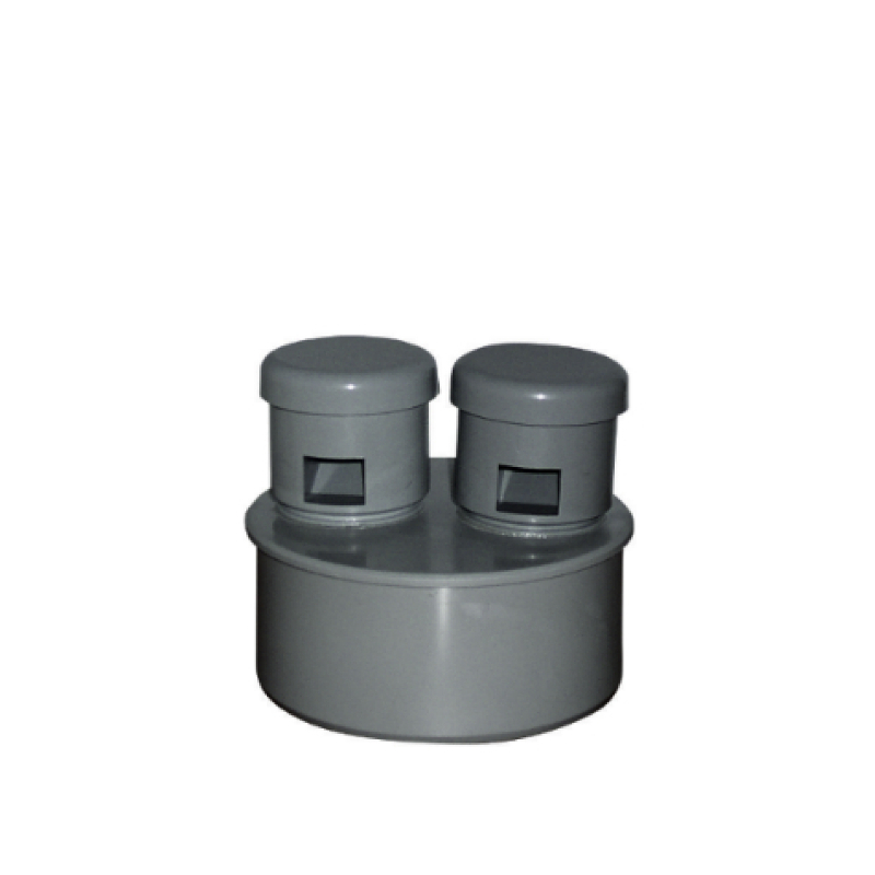 Přivětrávací dvojhlavice HT 110 mm, PP, vnitřní kanalizace