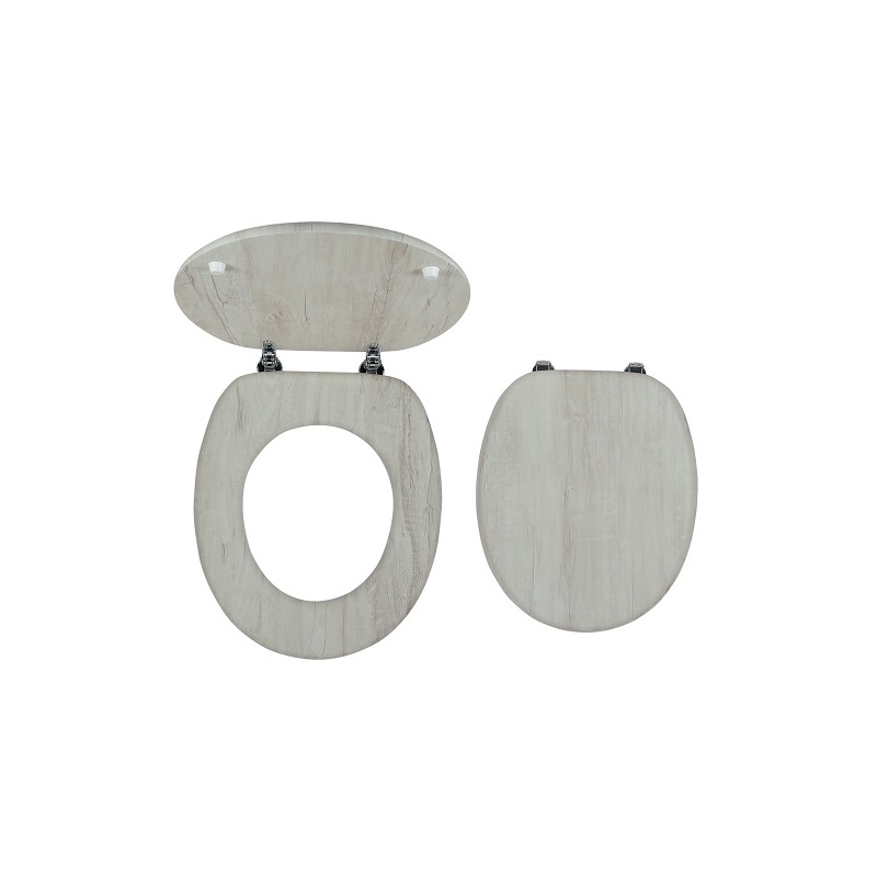 WC sedátko s poklopem, dřevěný dekor, Novaservis WC/DUBVELVET