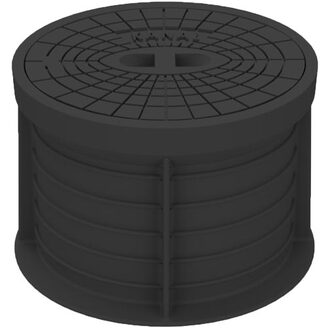 Poklop hydrantový PLASTUS, KANAL, víko černé, můstek, HECKL