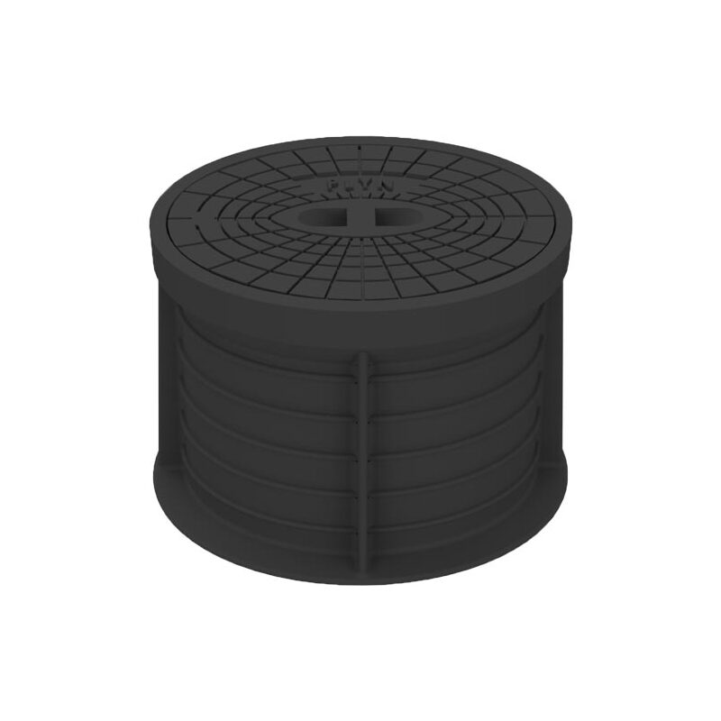 Poklop hydrantový PLASTUS, PLYN, víko černé, můstek, HECKL