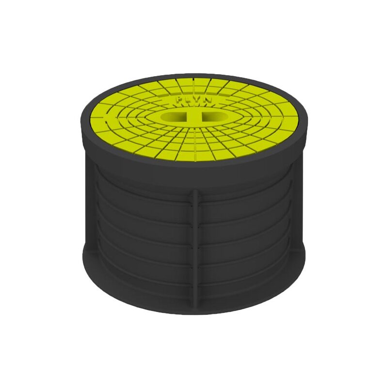 Poklop hydrantový PLASTUS, PLYN, víko žluté, můstek, HECKL