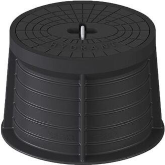 Poklop hydrantový PLASTUS, HYDRANT, víko černé, bitumen, třmen, HECKL