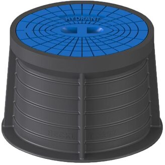 Poklop hydrantový PLASTUS, HYDRANT, víko modré, můstek, HECKL