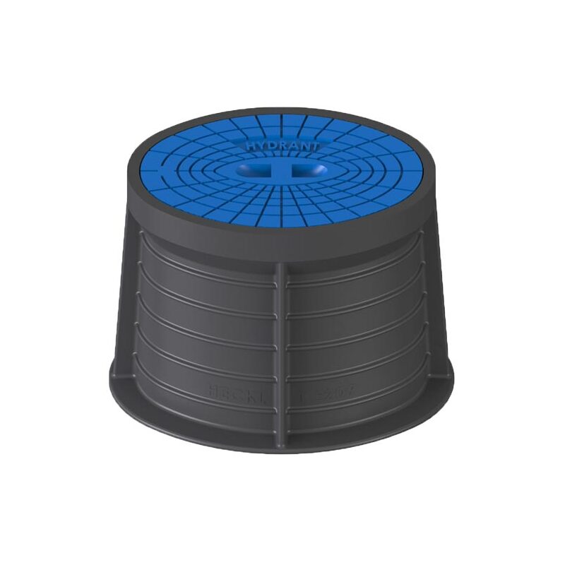 Poklop hydrantový PLASTUS, HYDRANT, víko modré, můstek, HECKL